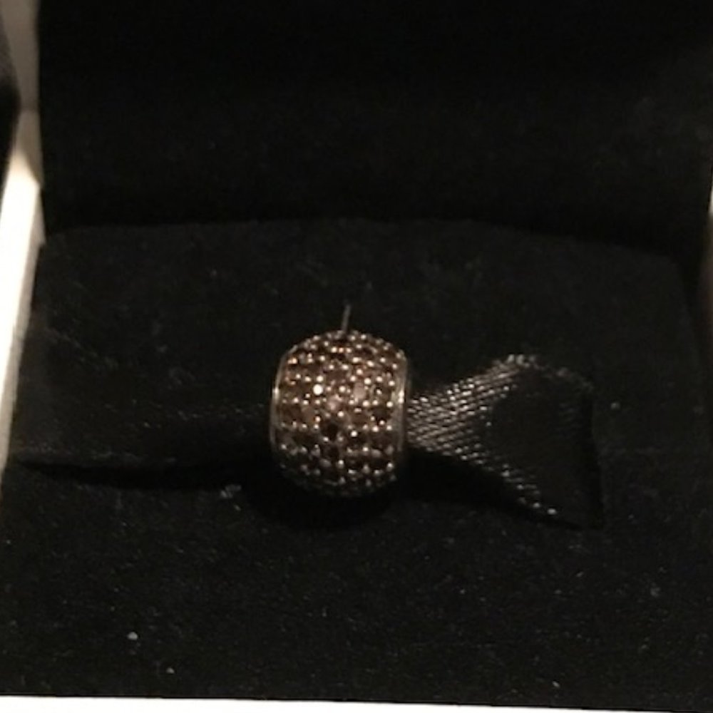 Pandora Authentic Brown Pave Lights Retired Charm - Picture 4 of 4